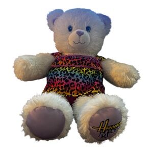 Build A Bear HANNAH MONTANA WHITE TEDDY BEAR 17" Plush Stuffed Animal  2008